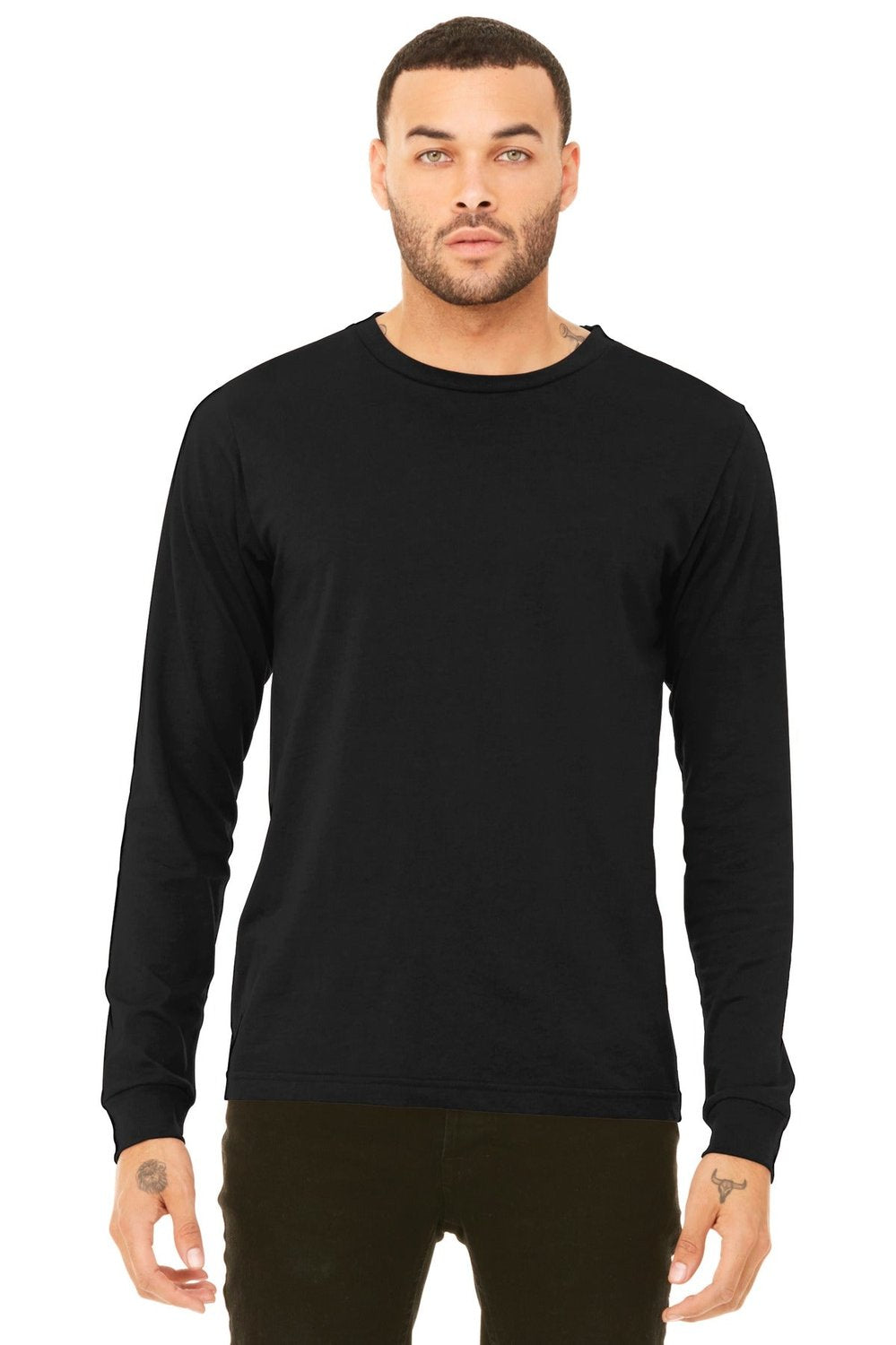 BELLA + CANVAS Men's Jersey Long Sleeve Tee - Plus Mens Apparel Shirts & Tops