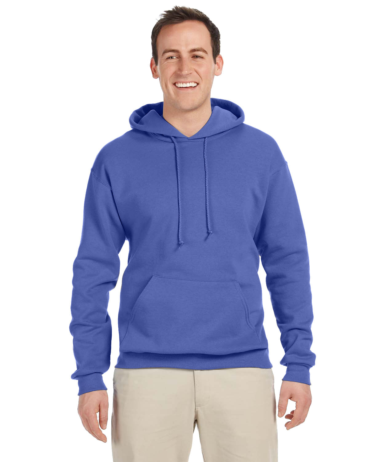 JERZEES Adult NuBlend® Fleece Pullover Hooded Sweatshirt - Plus Mens Apparel Sweatshirts & Fleece