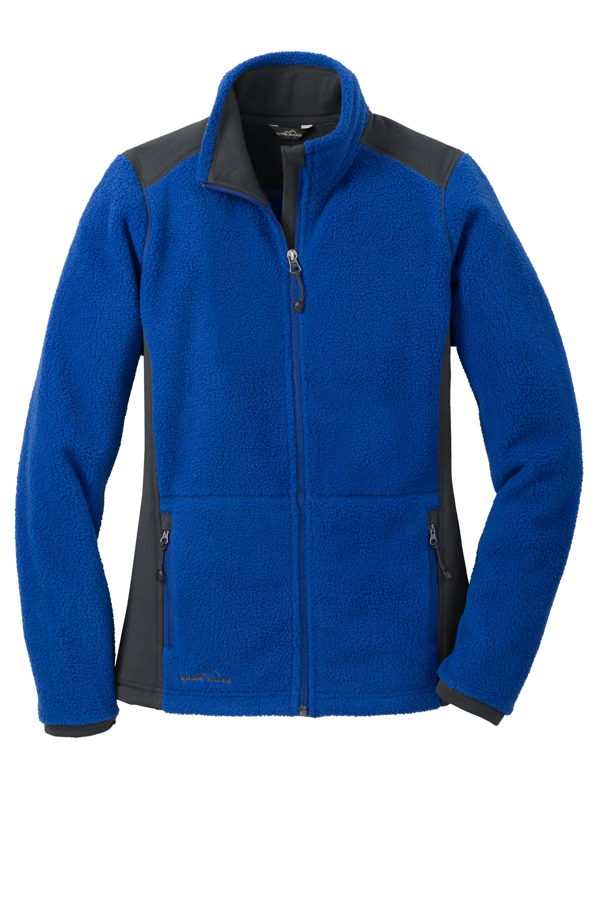 Eddie Bauer Women's Full-Zip Sherpa Fleece Jacket. EB233 Corporate Apparel Jackets & Vests