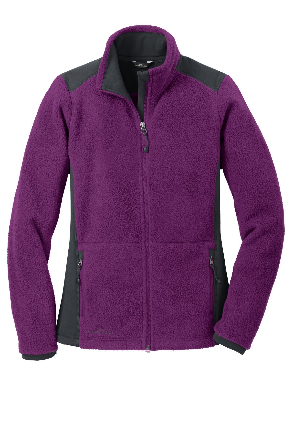 Eddie Bauer Women's Full-Zip Sherpa Fleece Jacket. EB233 Corporate Apparel Jackets & Vests