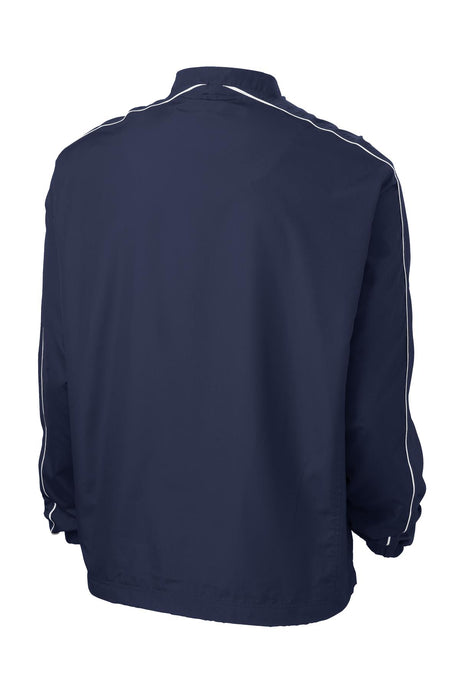 Sport-Tek Men's Piped Colorblock 1/4-Zip Wind Shirt. JST64 Mens Apparel Sweatshirts & Fleece