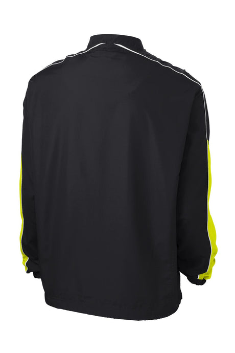 Sport-Tek Men's Piped Colorblock 1/4-Zip Wind Shirt. JST64 Mens Apparel Sweatshirts & Fleece