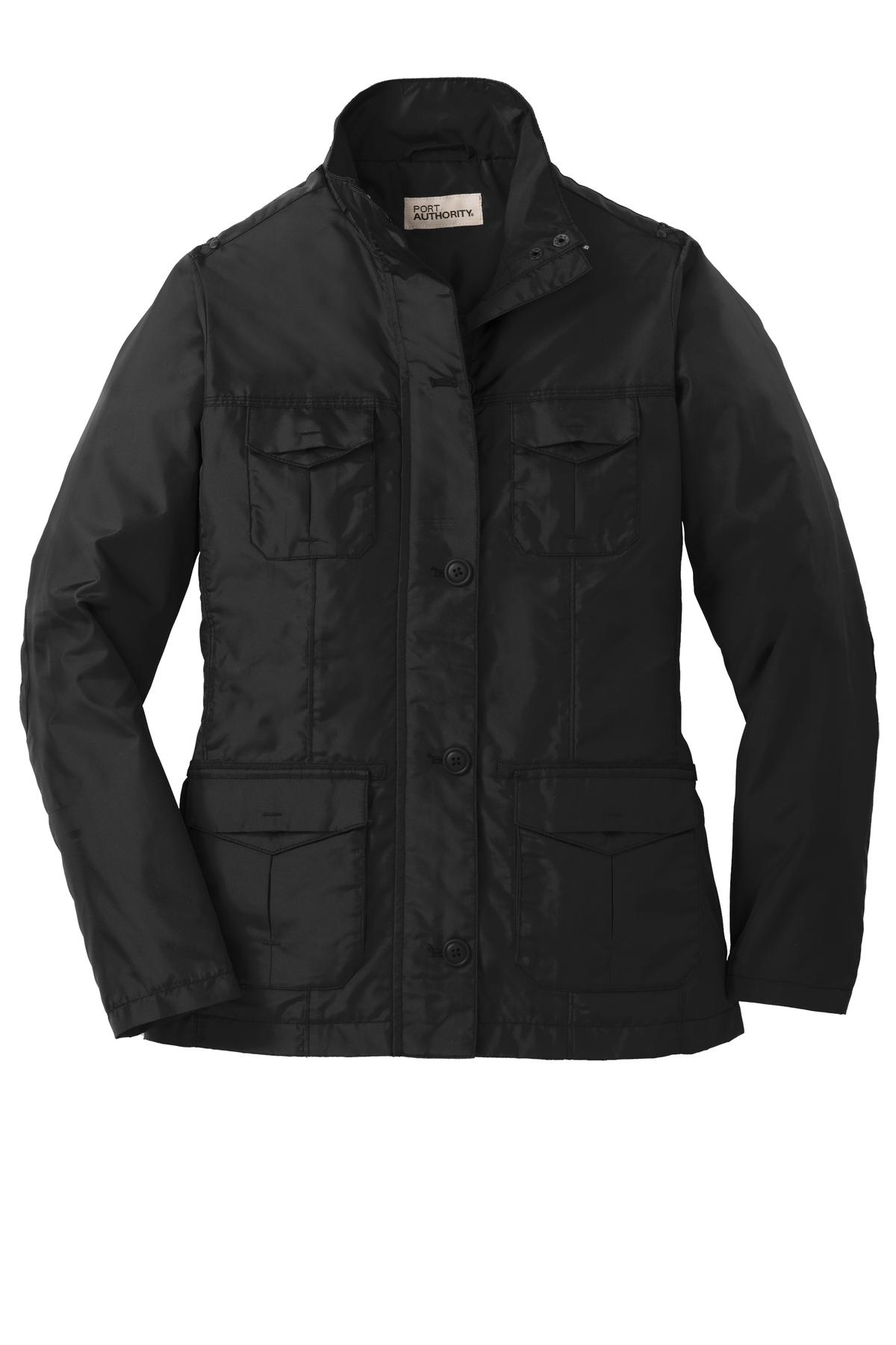 Port Authority Ladies Four-Pocket Jacket. L326 Womens Apparel Jackets & Vests