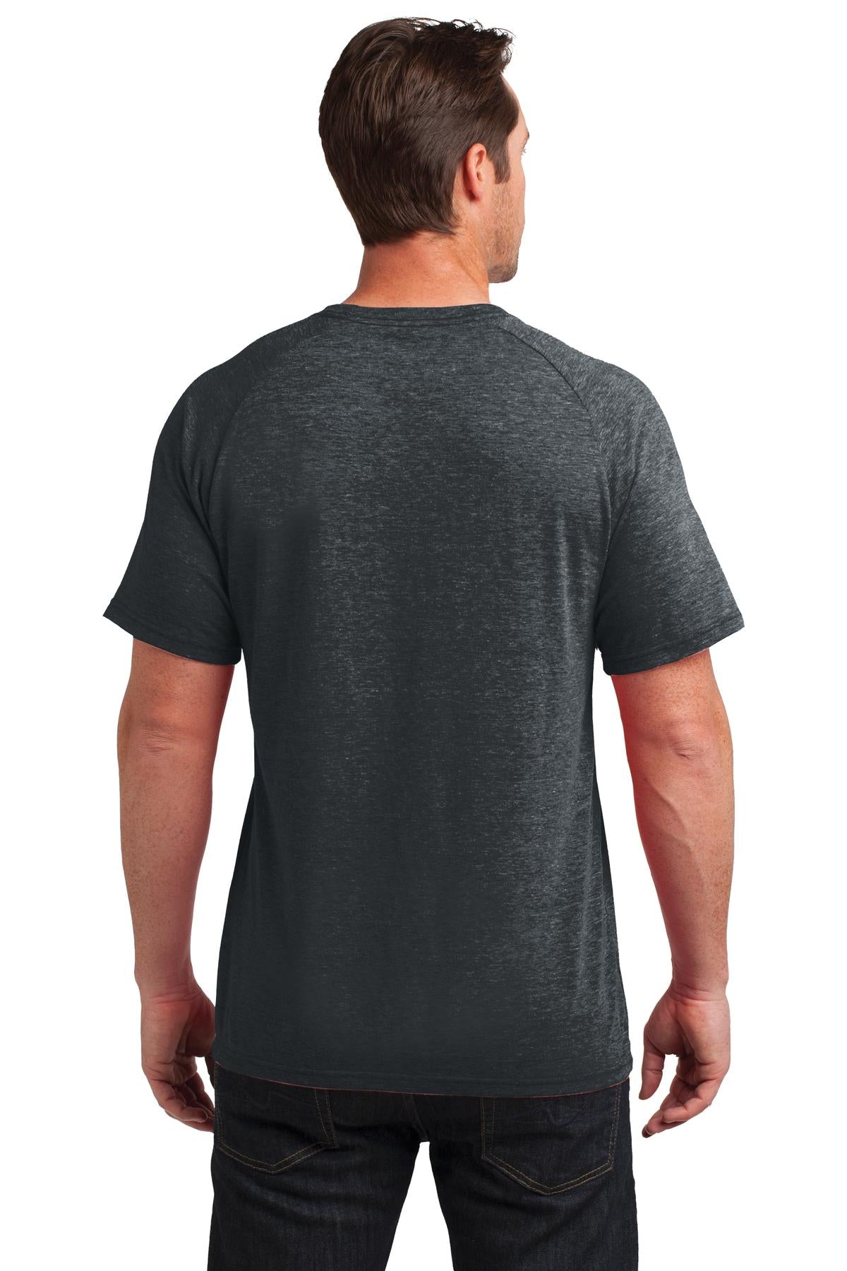 District Made Men's Tri-Blend Pocket Tee. DM340 Mens Apparel Shirts & Tops