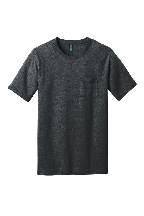 District Made Men's Tri-Blend Pocket Tee. DM340 Mens Apparel Shirts & Tops