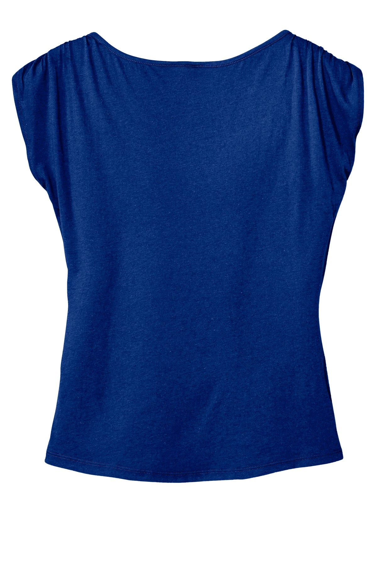 District Made Ladies Modal Blend Gathered Shoulder Tee. DM483 District