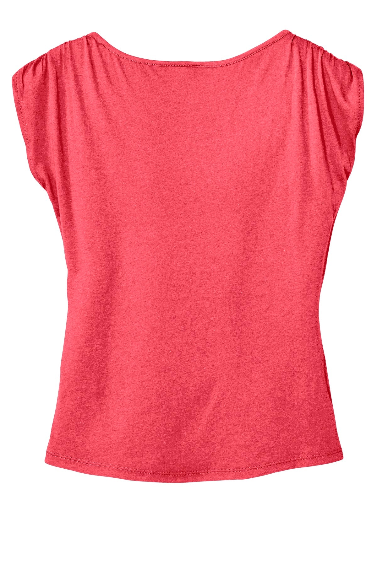 District Made Ladies Modal Blend Gathered Shoulder Tee. DM483 District