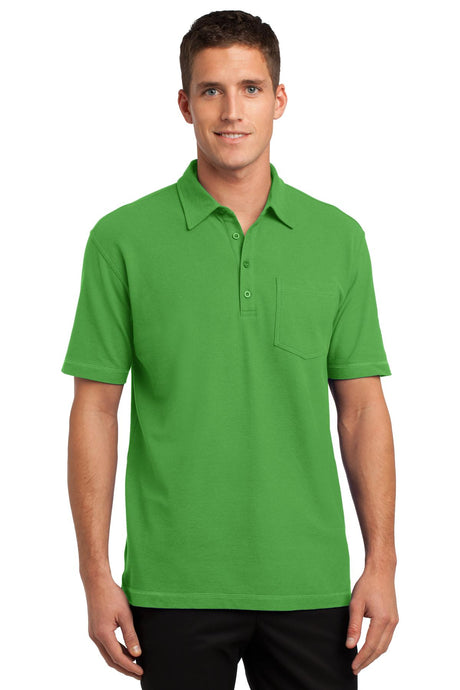 Port Authority Men's Modern Stain-Resistant Pocket Polo. K559 Mens Apparel Shirts & Tops