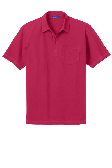 Port Authority Men's Modern Stain-Resistant Pocket Polo. K559 Mens Apparel Shirts & Tops