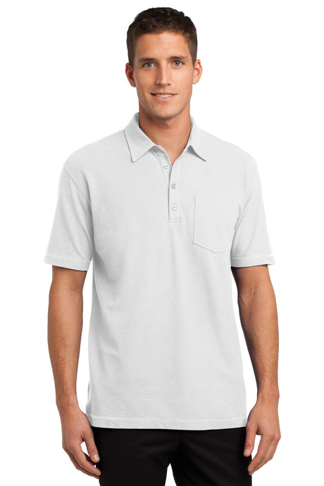 Port Authority Men's Modern Stain-Resistant Pocket Polo. K559 Mens Apparel Shirts & Tops