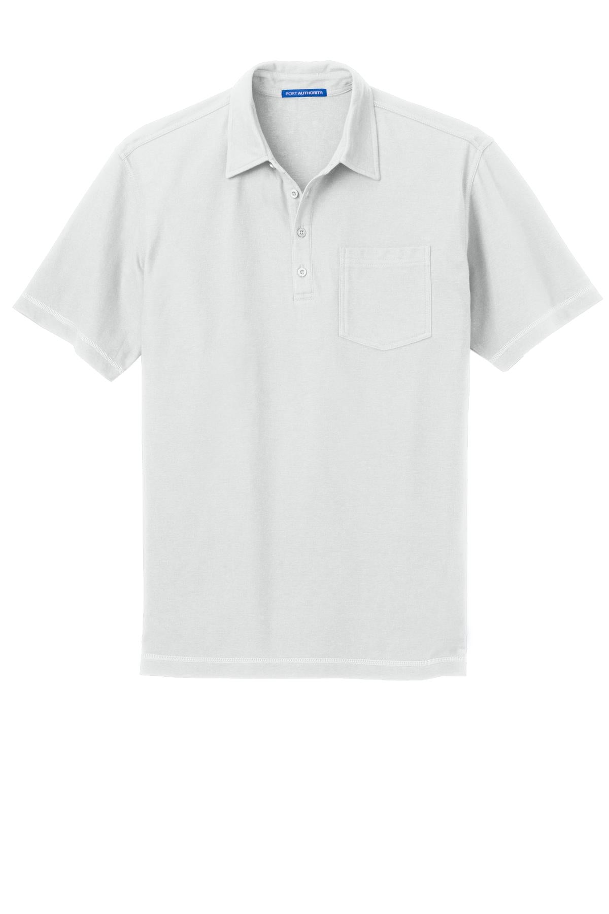 Port Authority Men's Modern Stain-Resistant Pocket Polo. K559 Mens Apparel Shirts & Tops