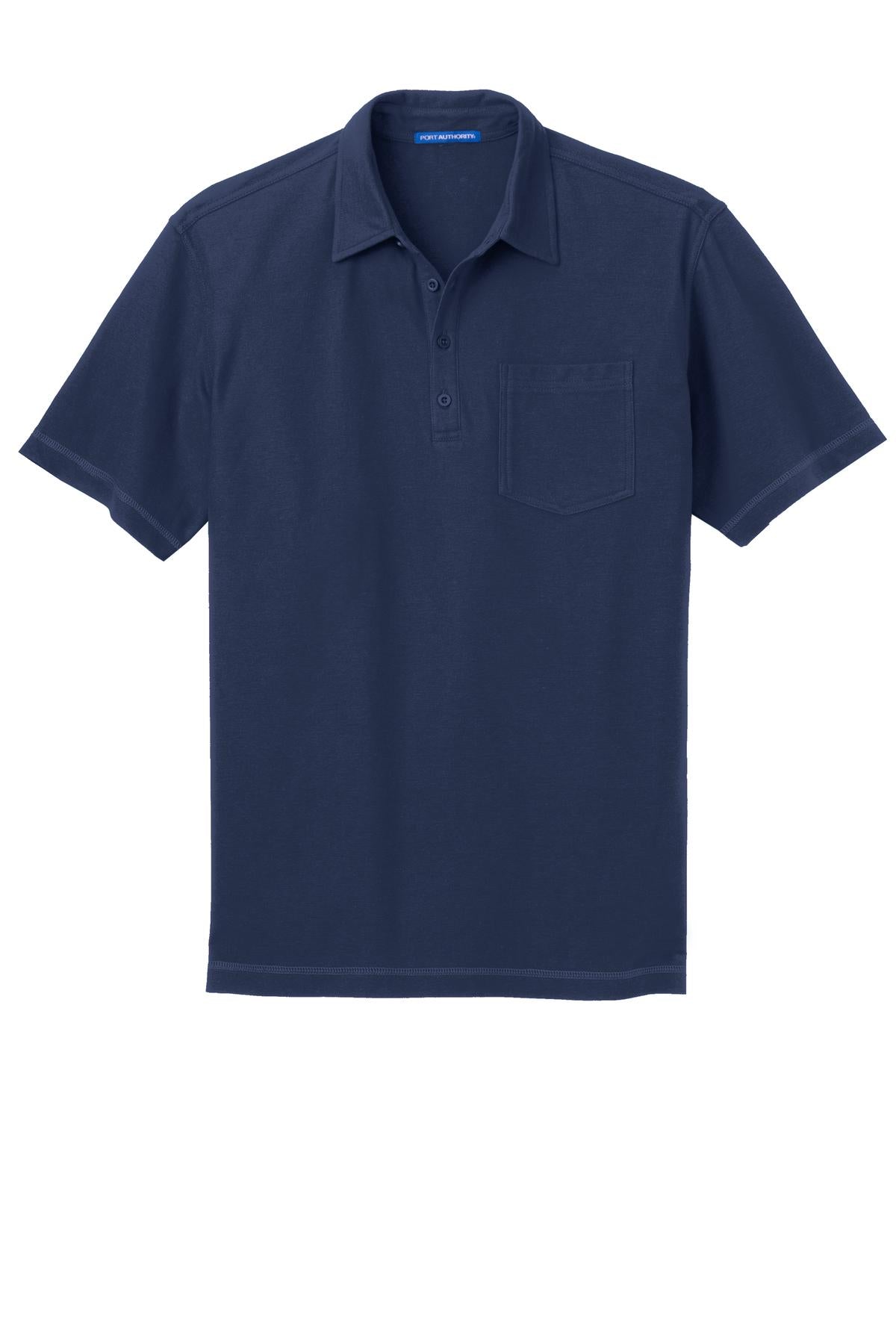 Port Authority Men's Modern Stain-Resistant Pocket Polo. K559 Mens Apparel Shirts & Tops