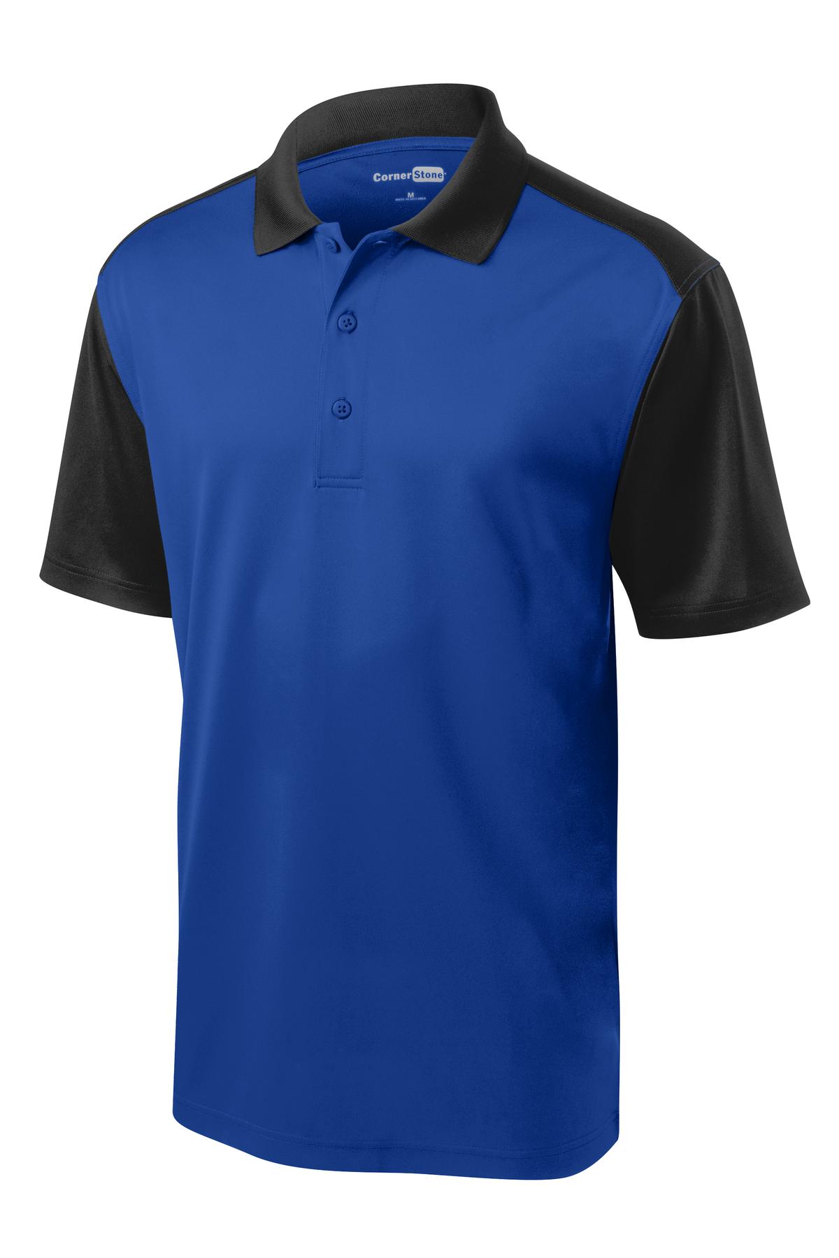 CornerStone Men's Select Snag-Proof Blocked Polo. CS417 Mens Apparel Shirts & Tops