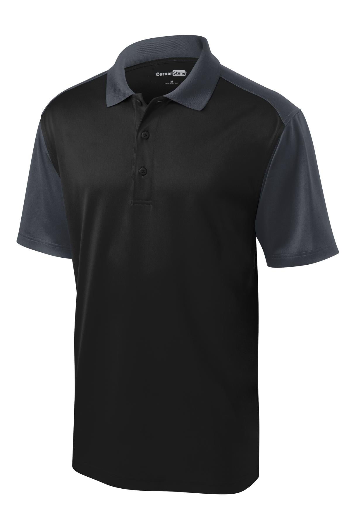 CornerStone Men's Select Snag-Proof Blocked Polo. CS417 Mens Apparel Shirts & Tops