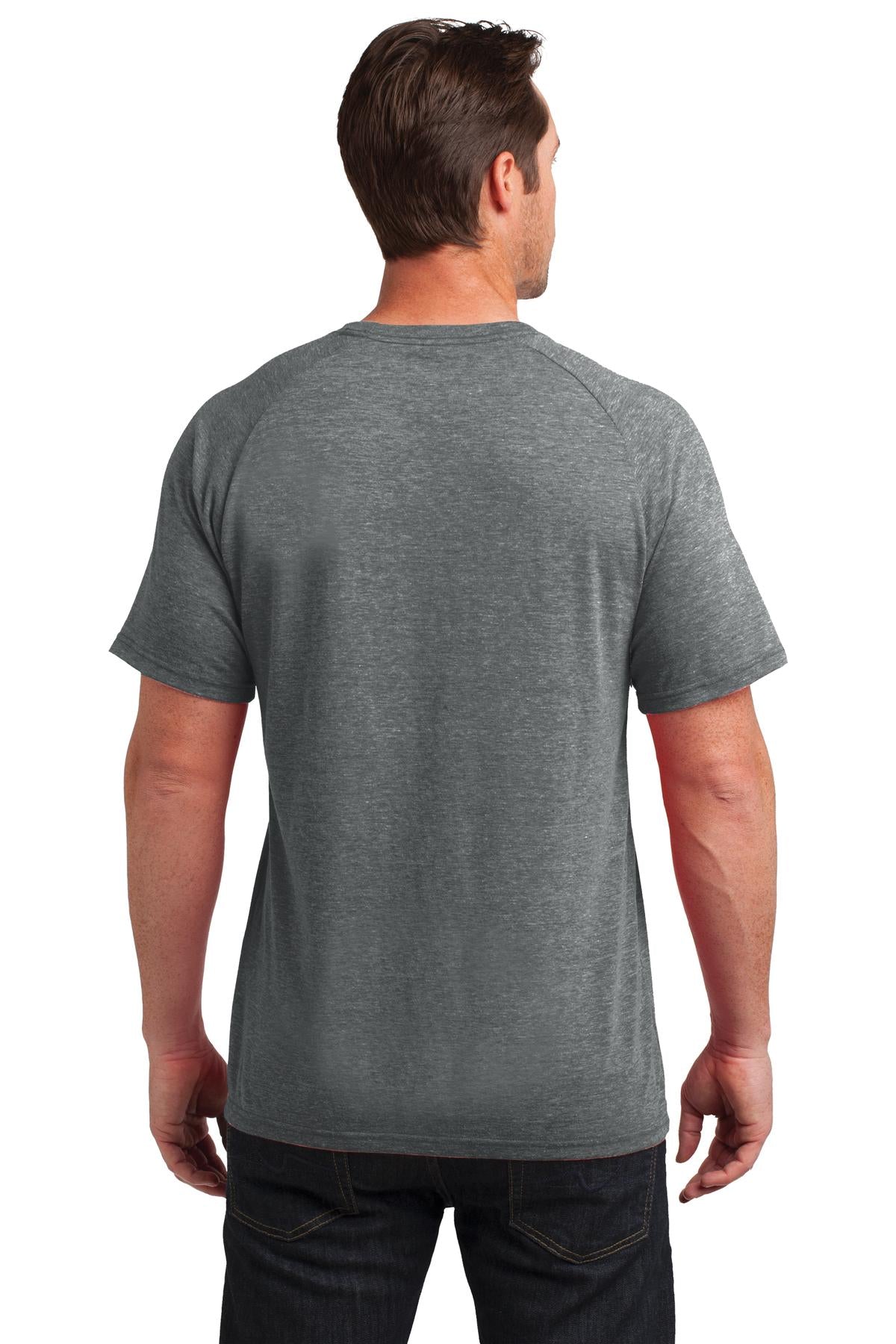 District Made Men's Tri-Blend Pocket Tee. DM340 Mens Apparel Shirts & Tops