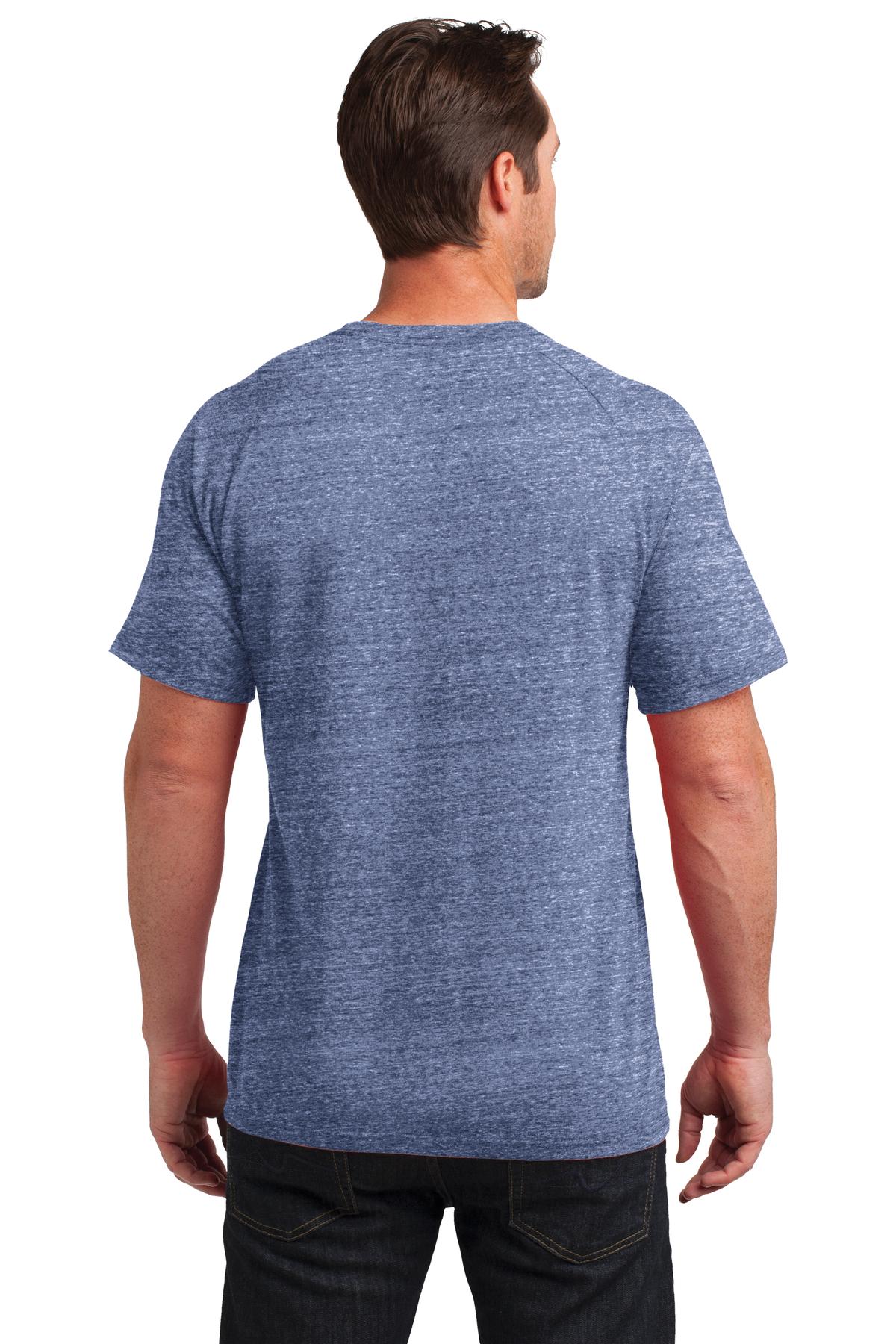 District Made Men's Tri-Blend Pocket Tee. DM340 Mens Apparel Shirts & Tops