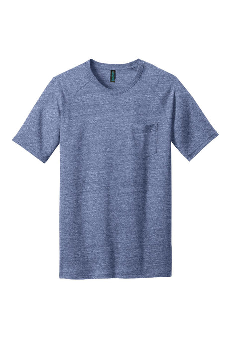 District Made Men's Tri-Blend Pocket Tee. DM340 Mens Apparel Shirts & Tops