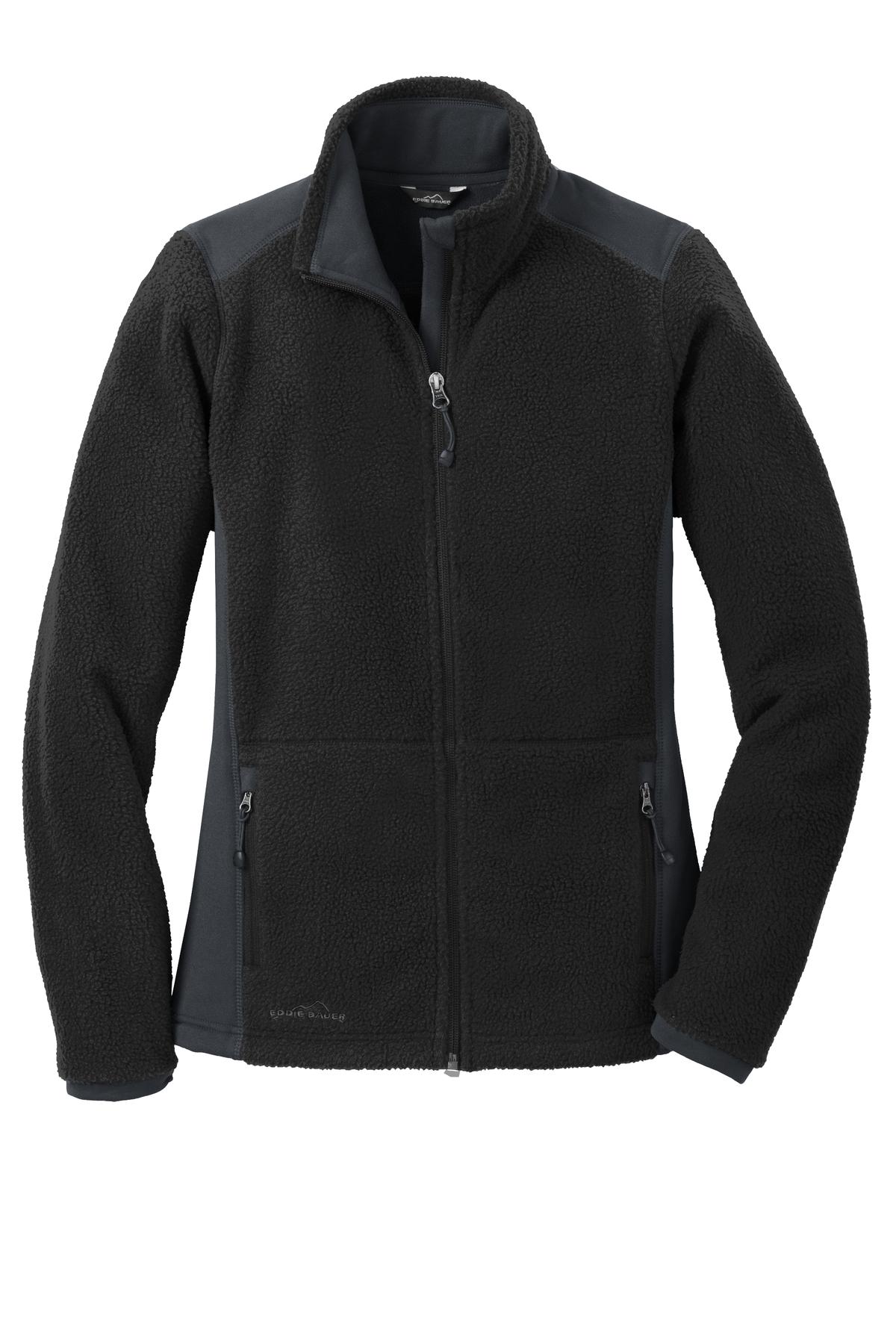 Eddie Bauer Women's Full-Zip Sherpa Fleece Jacket. EB233 Corporate Apparel Jackets & Vests