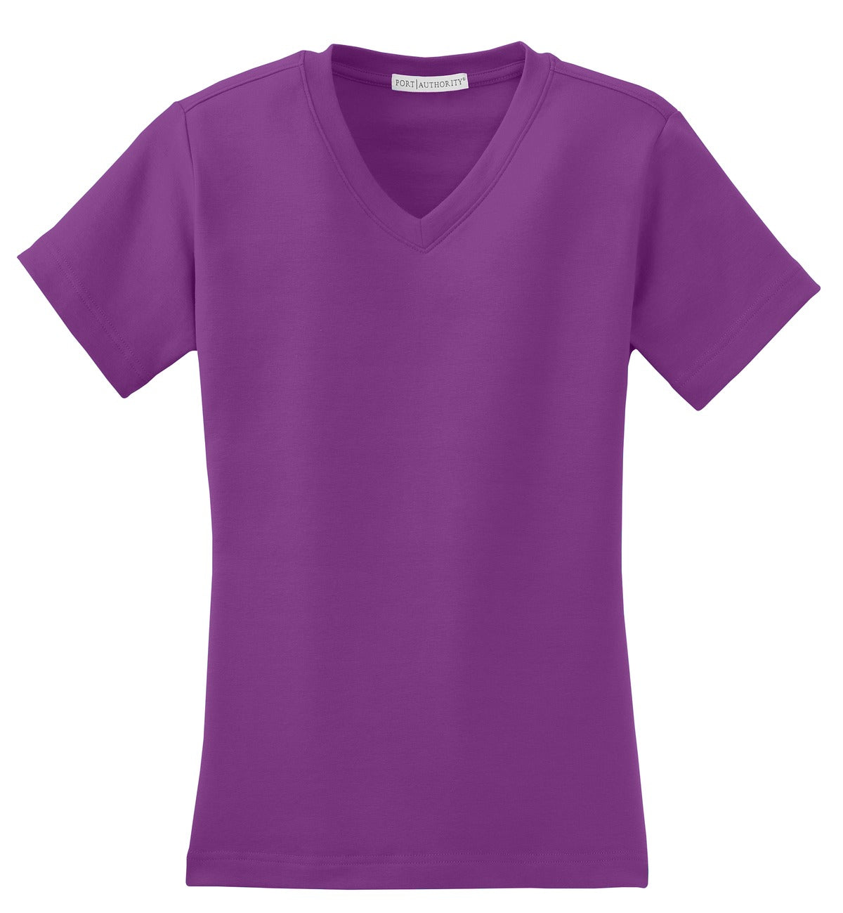 Port Authority Ladies Modern Stretch Cotton V-Neck Shirt. L516V Womens Apparel Shirts & Tops