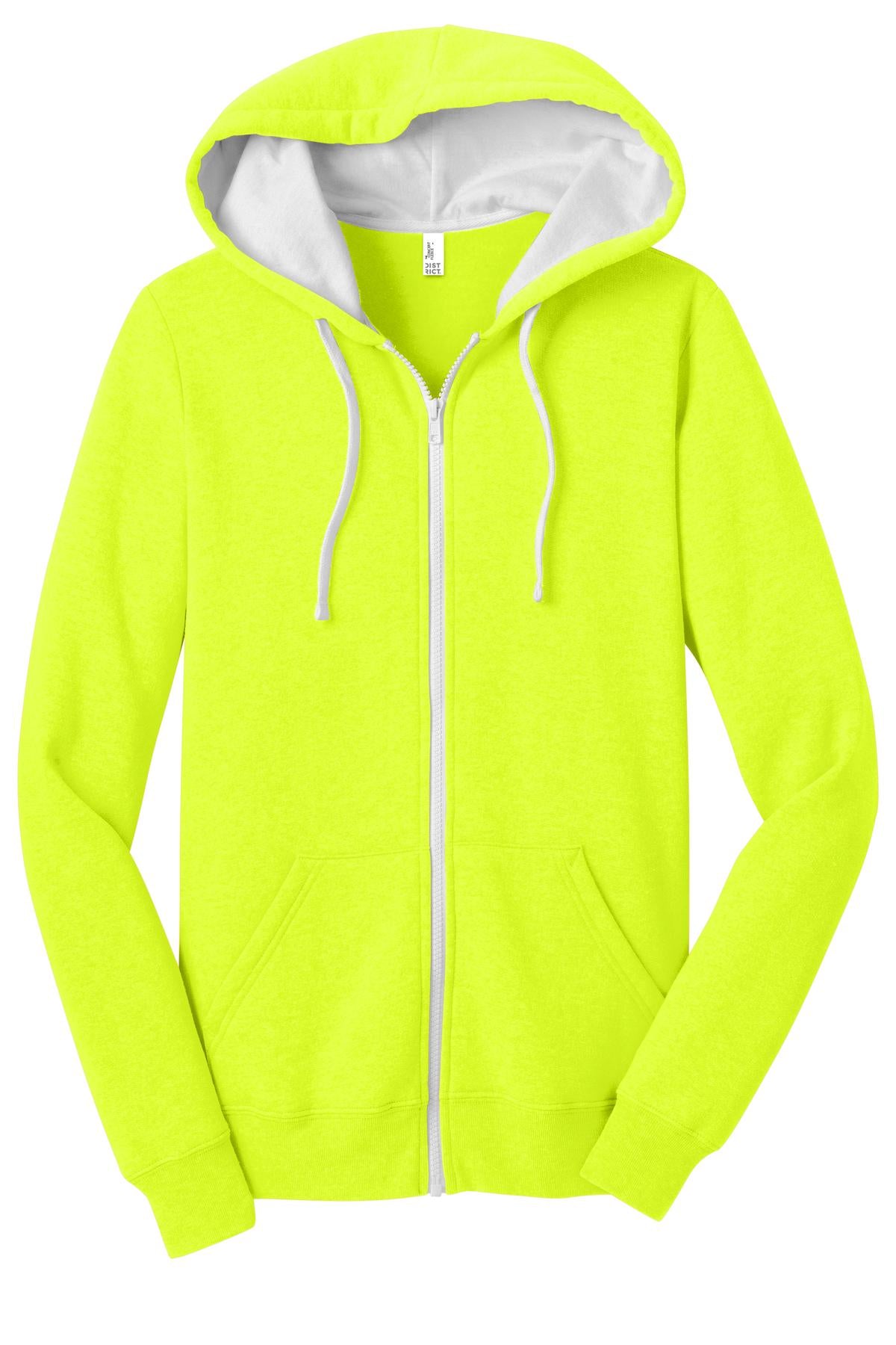 District Juniors The Concert Fleece Full-Zip Hoodie. DT801 Womens Apparel Sweatshirts & Fleece