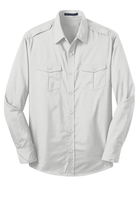 Port Authority Men's Stain-Release Roll Sleeve Twill Shirt. S649 Mens Apparel Shirts & Tops