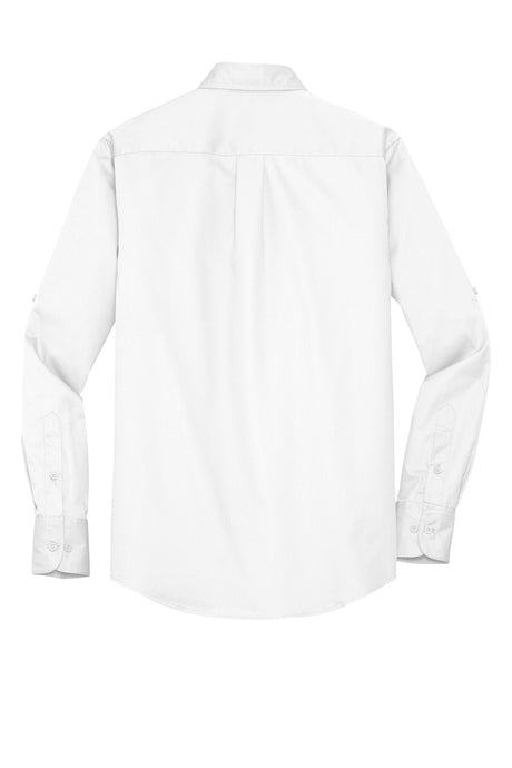 Port Authority Men's Stain-Release Roll Sleeve Twill Shirt. S649 Mens Apparel Shirts & Tops
