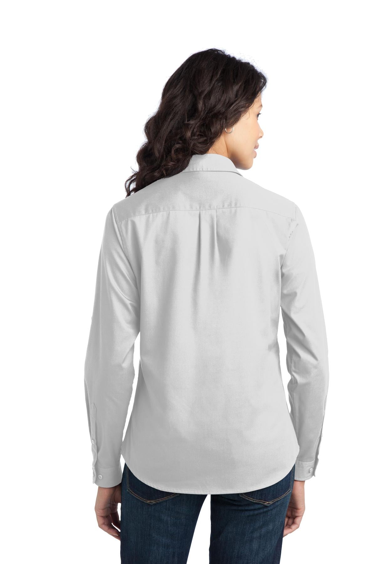 Port Authority Ladies Stain-Release Roll Sleeve Twill Shirt. L649