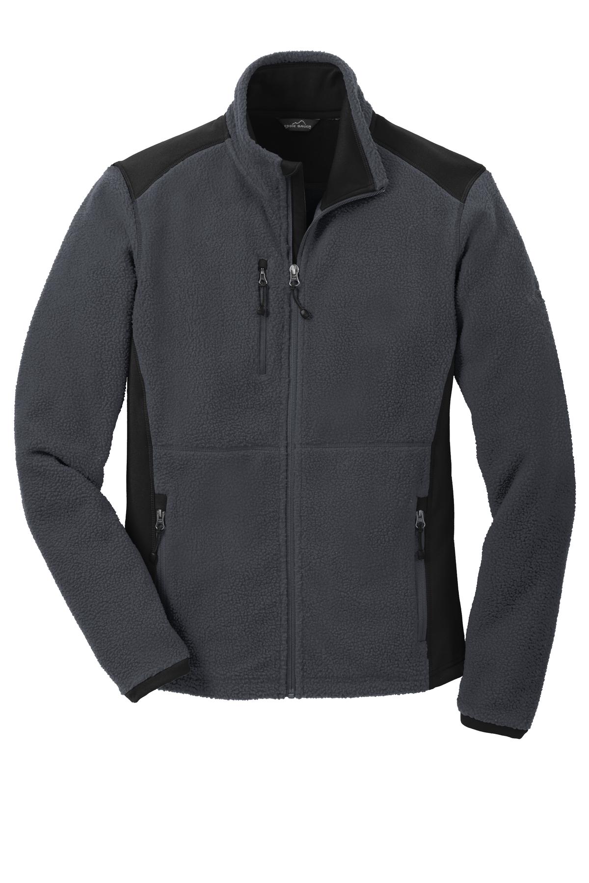 Eddie Bauer Men's Full-Zip Sherpa Fleece Jacket. EB232 Corporate Apparel Jackets & Vests