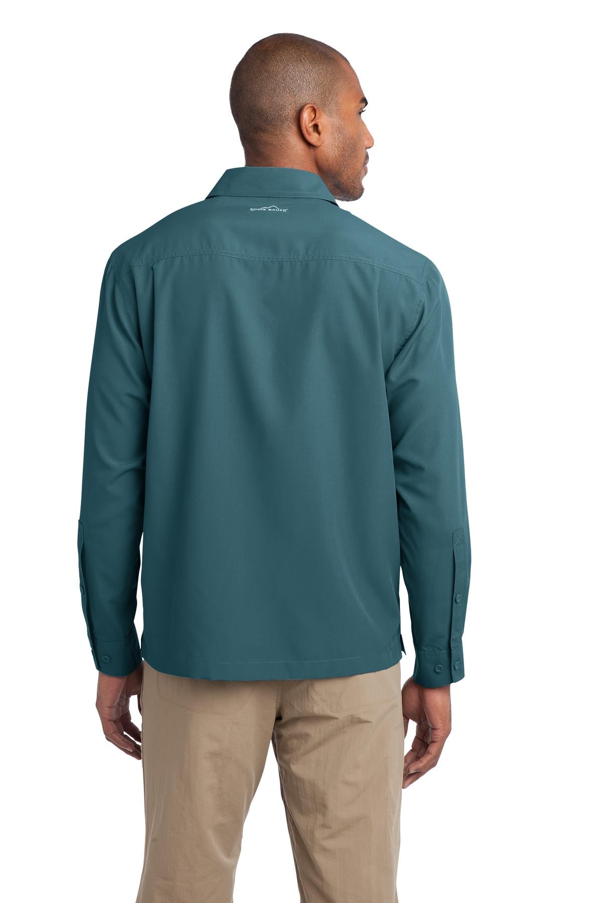 Eddie Bauer Men's Long Sleeve Performance Travel Shirt. EB604 Corporate Apparel Shirts & Tops