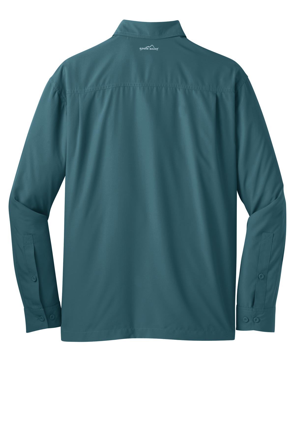 Eddie Bauer Men's Long Sleeve Performance Travel Shirt. EB604 Corporate Apparel Shirts & Tops