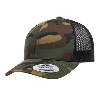 Flexfit® Yupoong Classics® Retro Trucker Camo Cap Unisex Accessories Hats & Caps