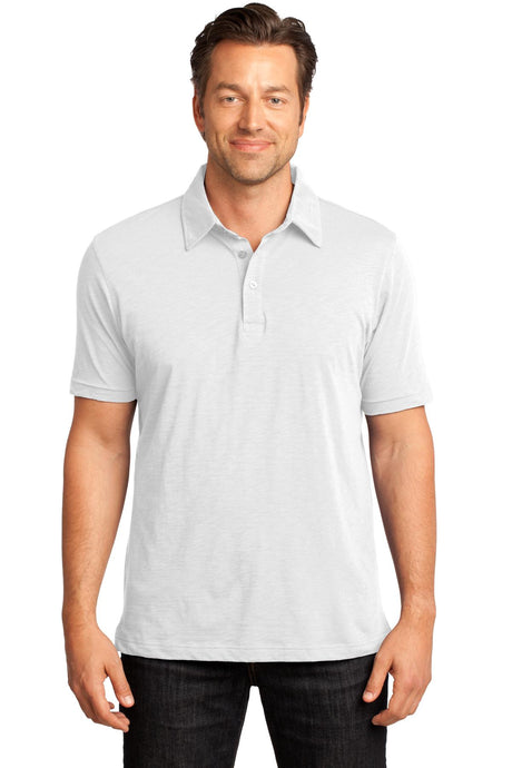 District Made Men's Slub Polo. DM350 Mens Apparel Shirts & Tops