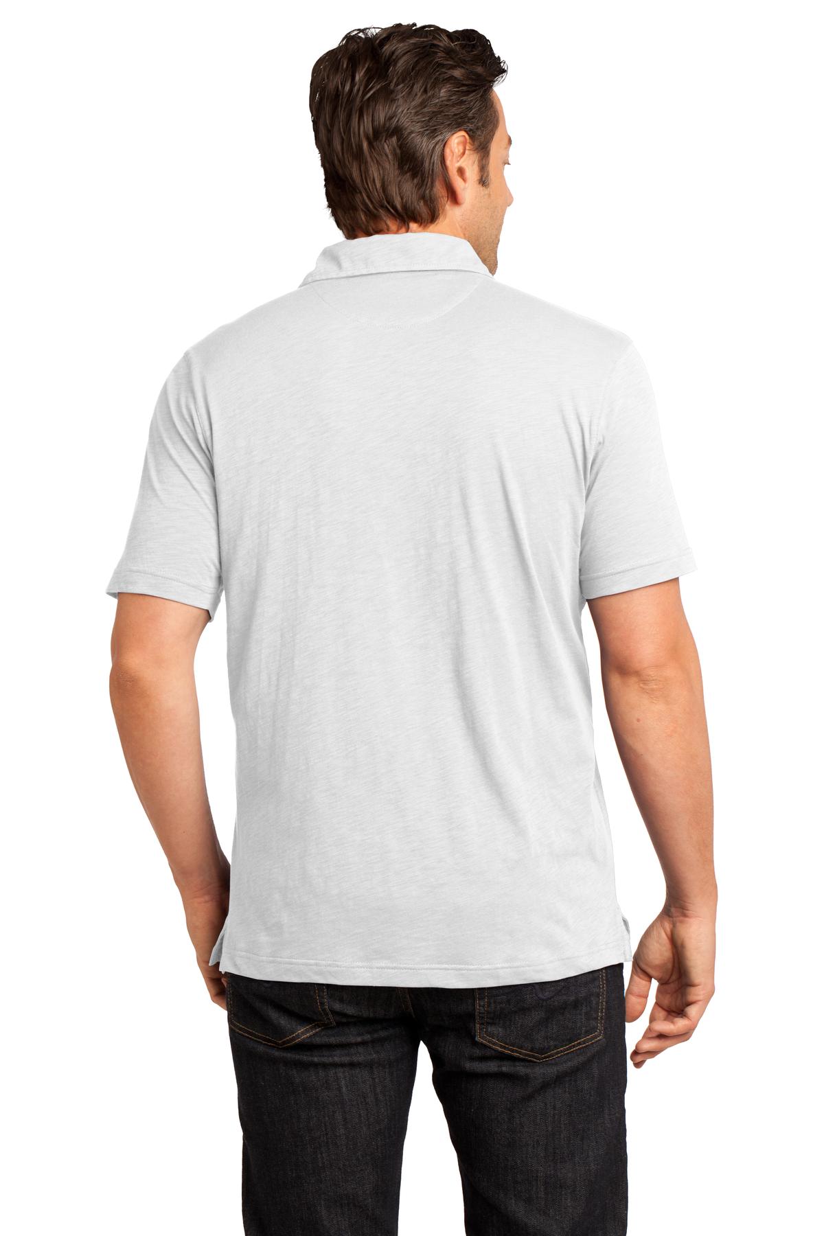 District Made Men's Slub Polo. DM350 Mens Apparel Shirts & Tops