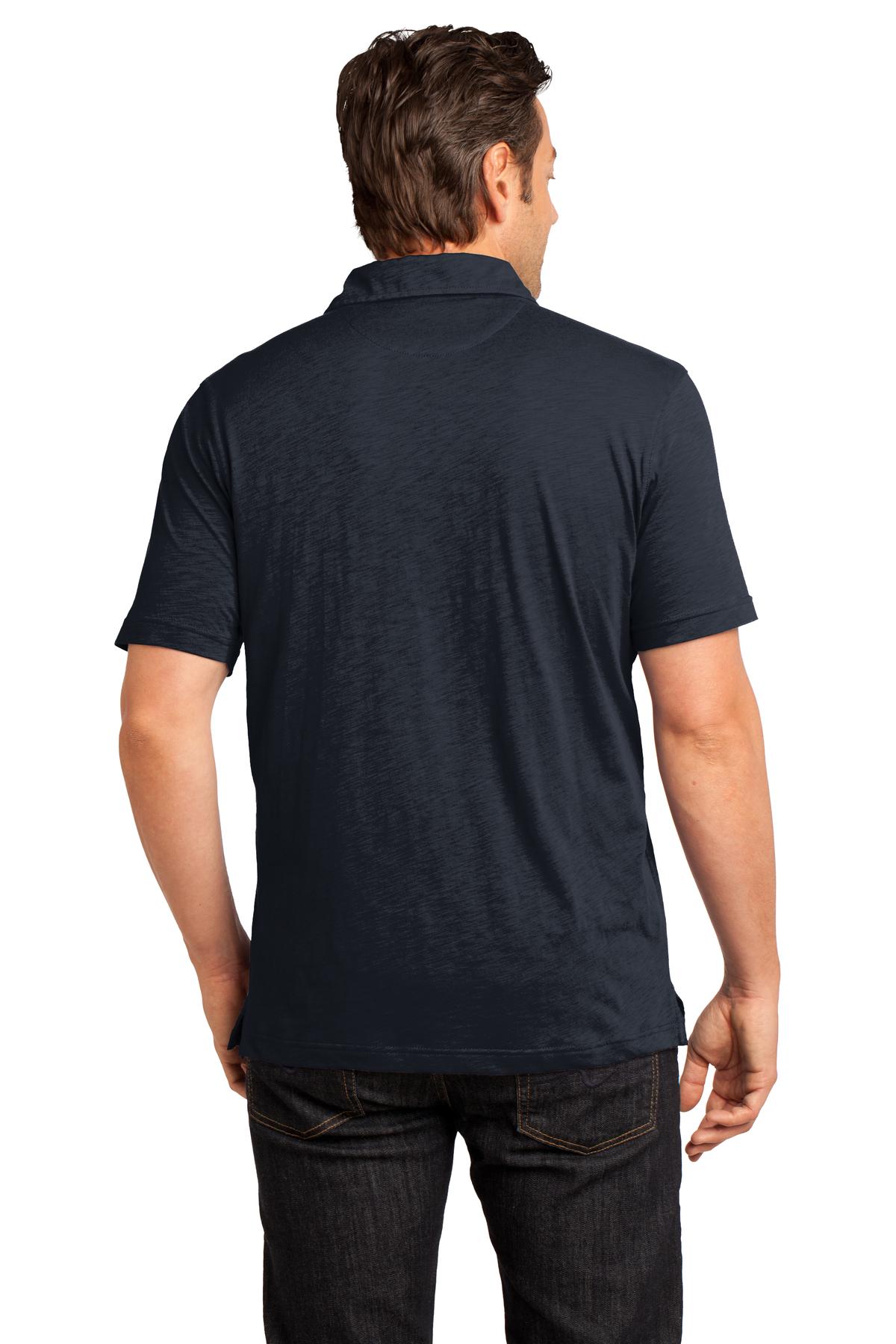 District Made Men's Slub Polo. DM350 Mens Apparel Shirts & Tops
