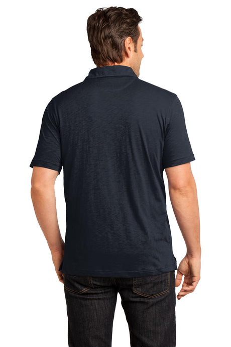 District Made Men's Slub Polo. DM350 Mens Apparel Shirts & Tops