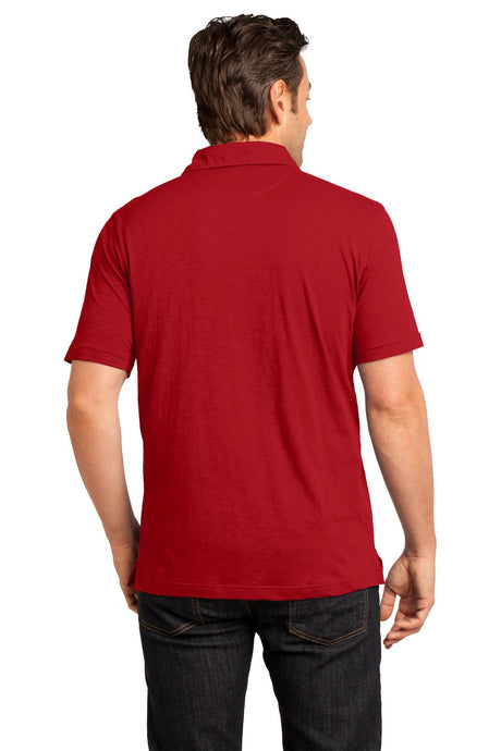 District Made Men's Slub Polo. DM350 Mens Apparel Shirts & Tops