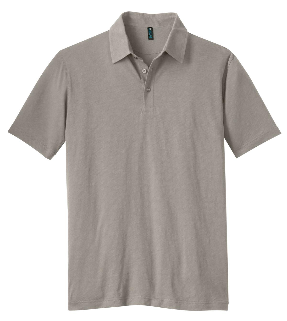 District Made Men's Slub Polo. DM350 Mens Apparel Shirts & Tops