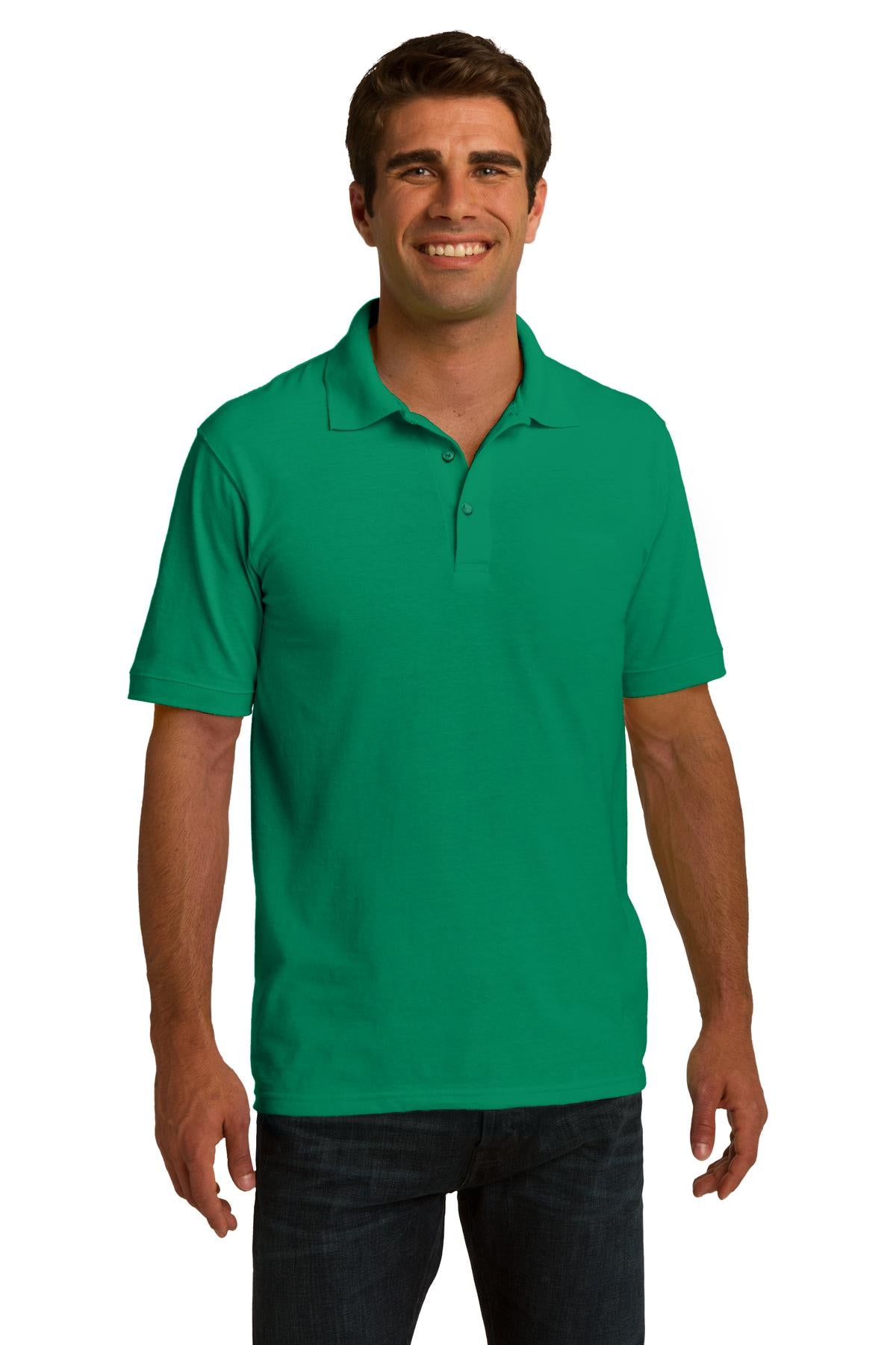 Port & Company Men's Ring Spun Pique Polo. KP150 Mens Apparel Shirts & Tops