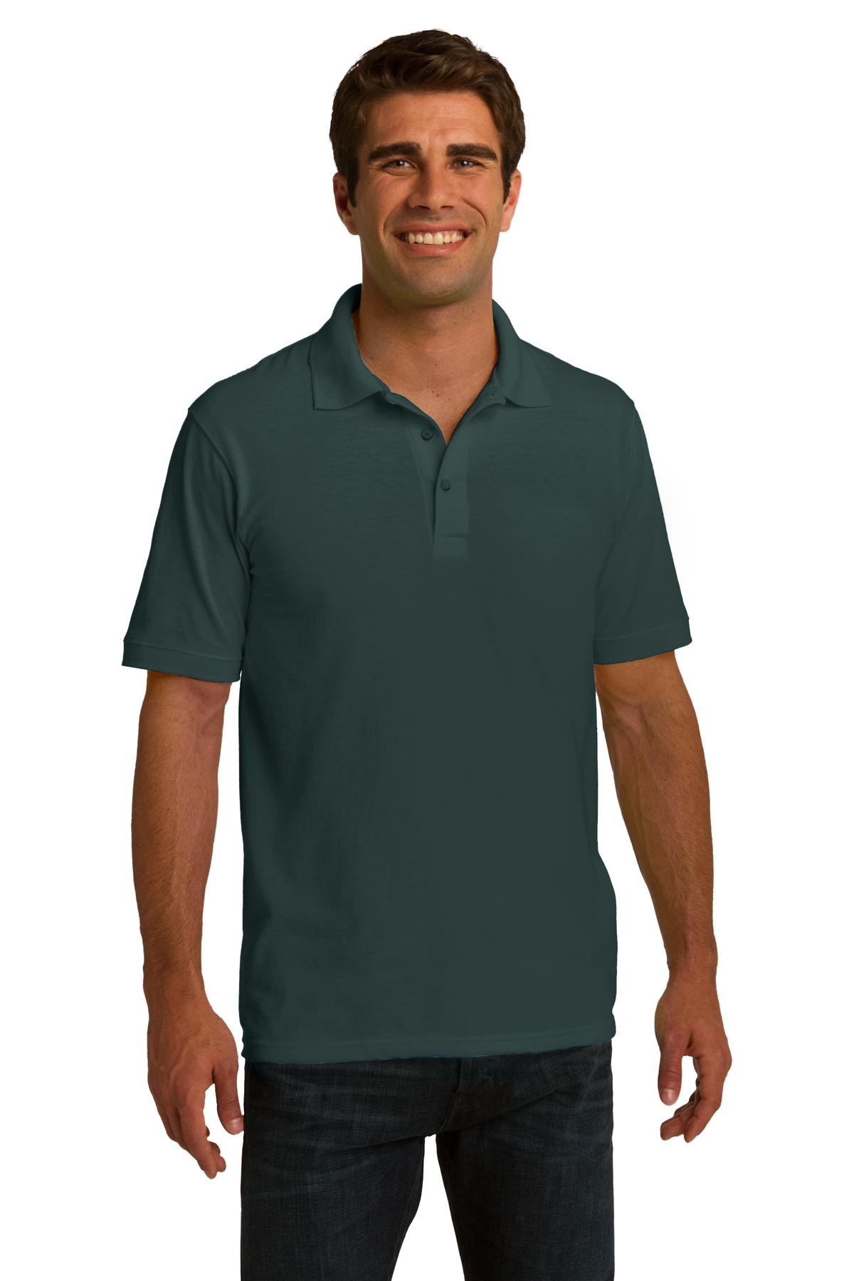 Port & Company Men's Ring Spun Pique Polo. KP150 Mens Apparel Shirts & Tops