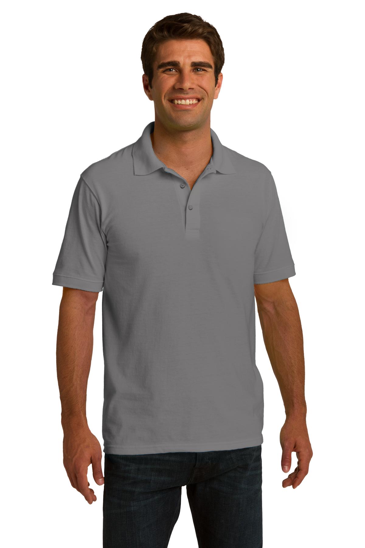 Port & Company Men's Ring Spun Pique Polo. KP150 Mens Apparel Shirts & Tops