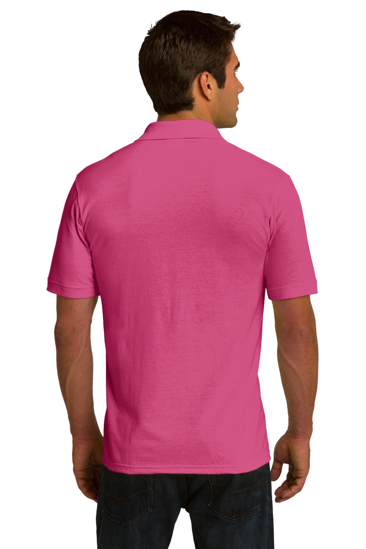 Port & Company Men's Ring Spun Pique Polo. KP150 Mens Apparel Shirts & Tops