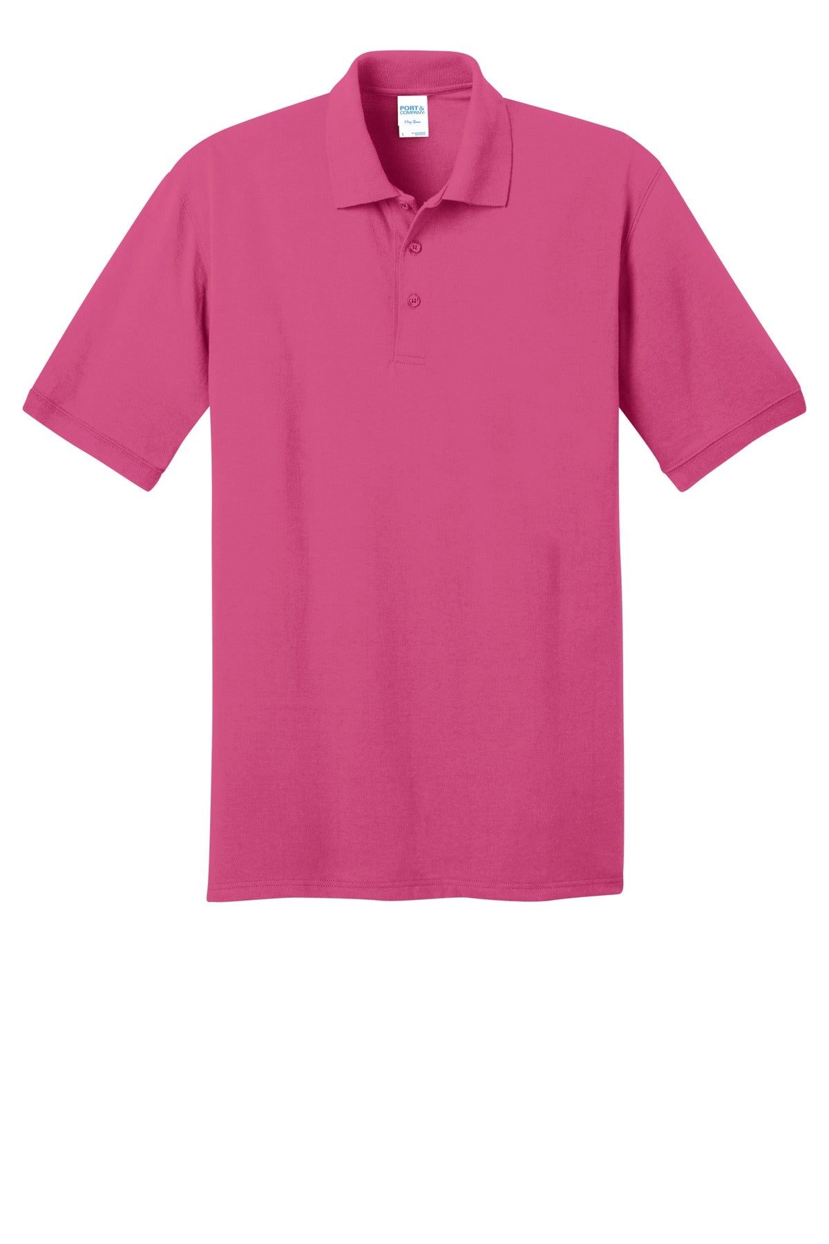 Port & Company Men's Ring Spun Pique Polo. KP150 Mens Apparel Shirts & Tops