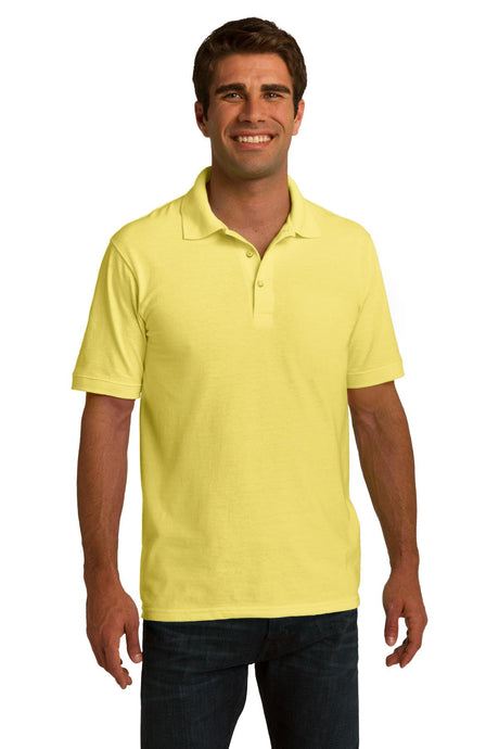 Port & Company Men's Ring Spun Pique Polo. KP150 Mens Apparel Shirts & Tops