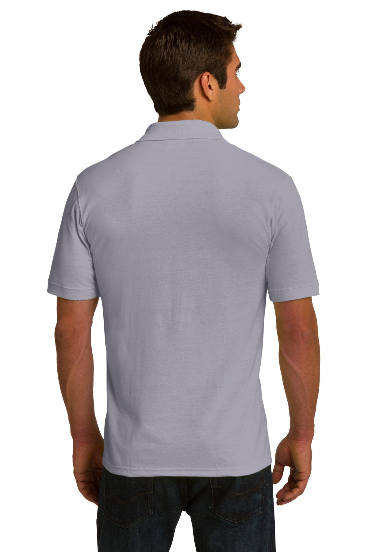 Port & Company Men's Ring Spun Pique Polo. KP150 Mens Apparel Shirts & Tops