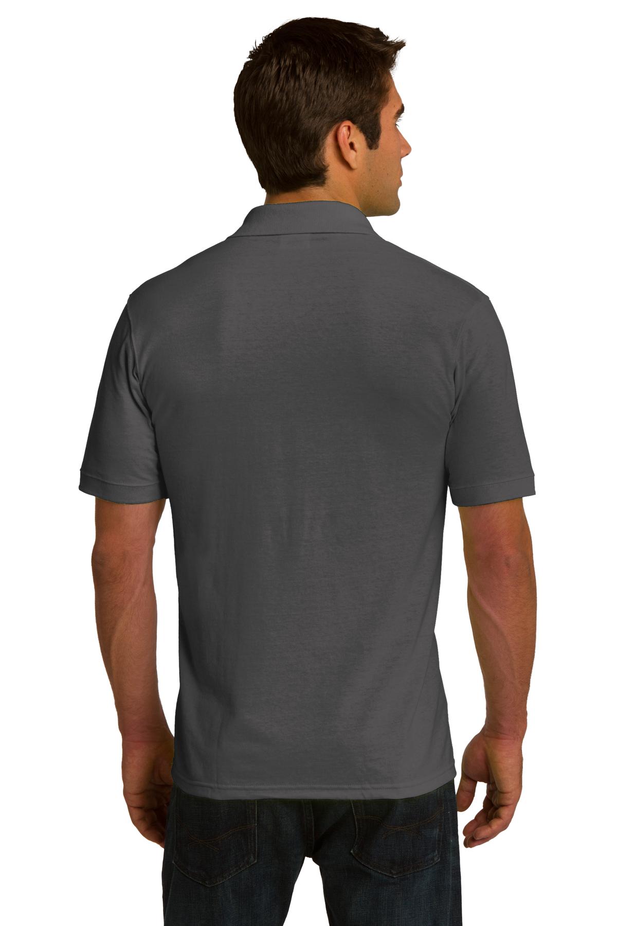Port & Company Men's Ring Spun Pique Polo. KP150 Mens Apparel Shirts & Tops