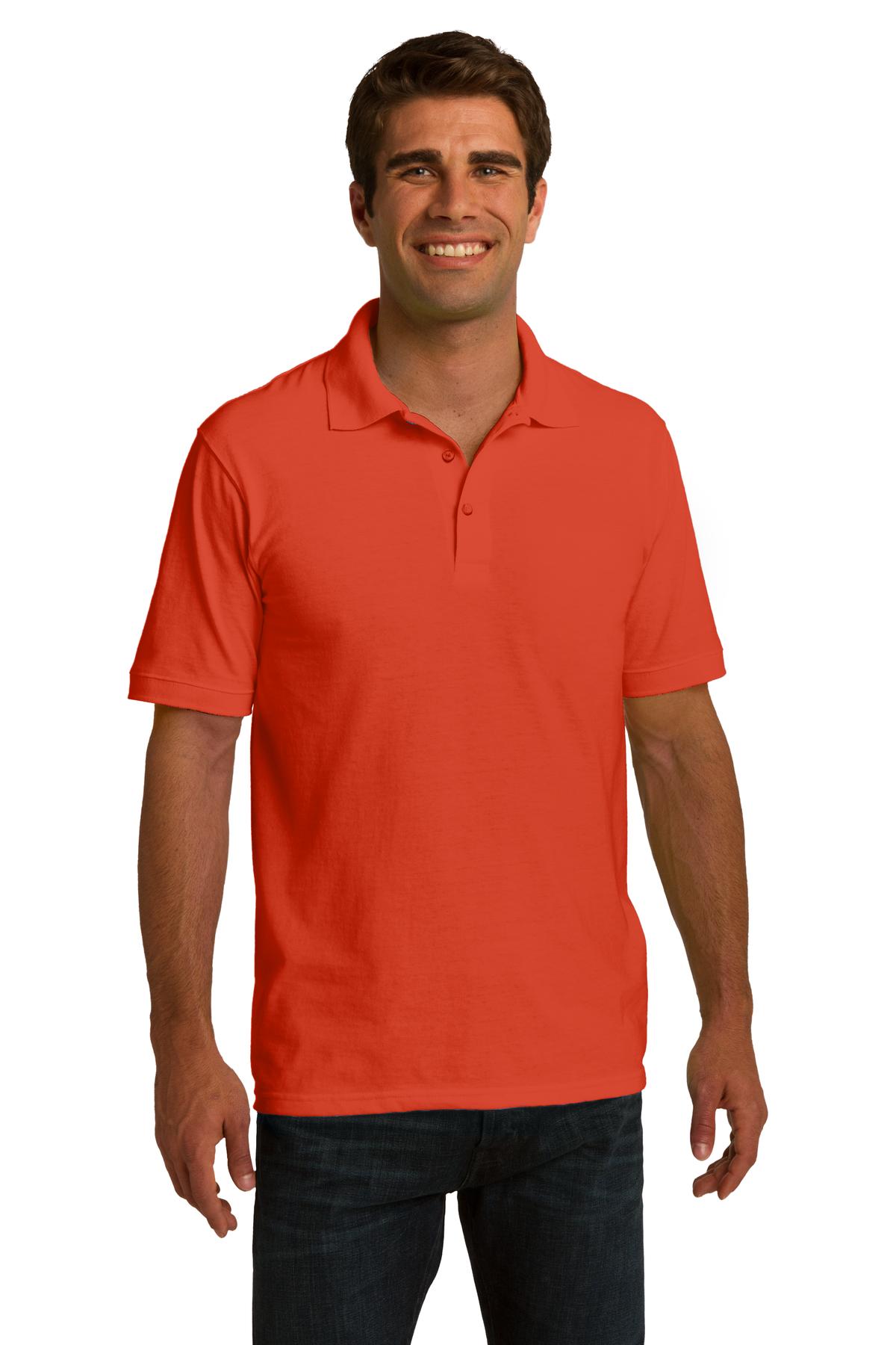 Port & Company Men's Ring Spun Pique Polo. KP150 Mens Apparel Shirts & Tops