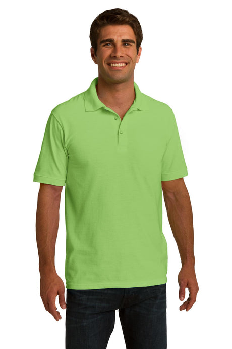 Port & Company Men's Ring Spun Pique Polo. KP150 Mens Apparel Shirts & Tops