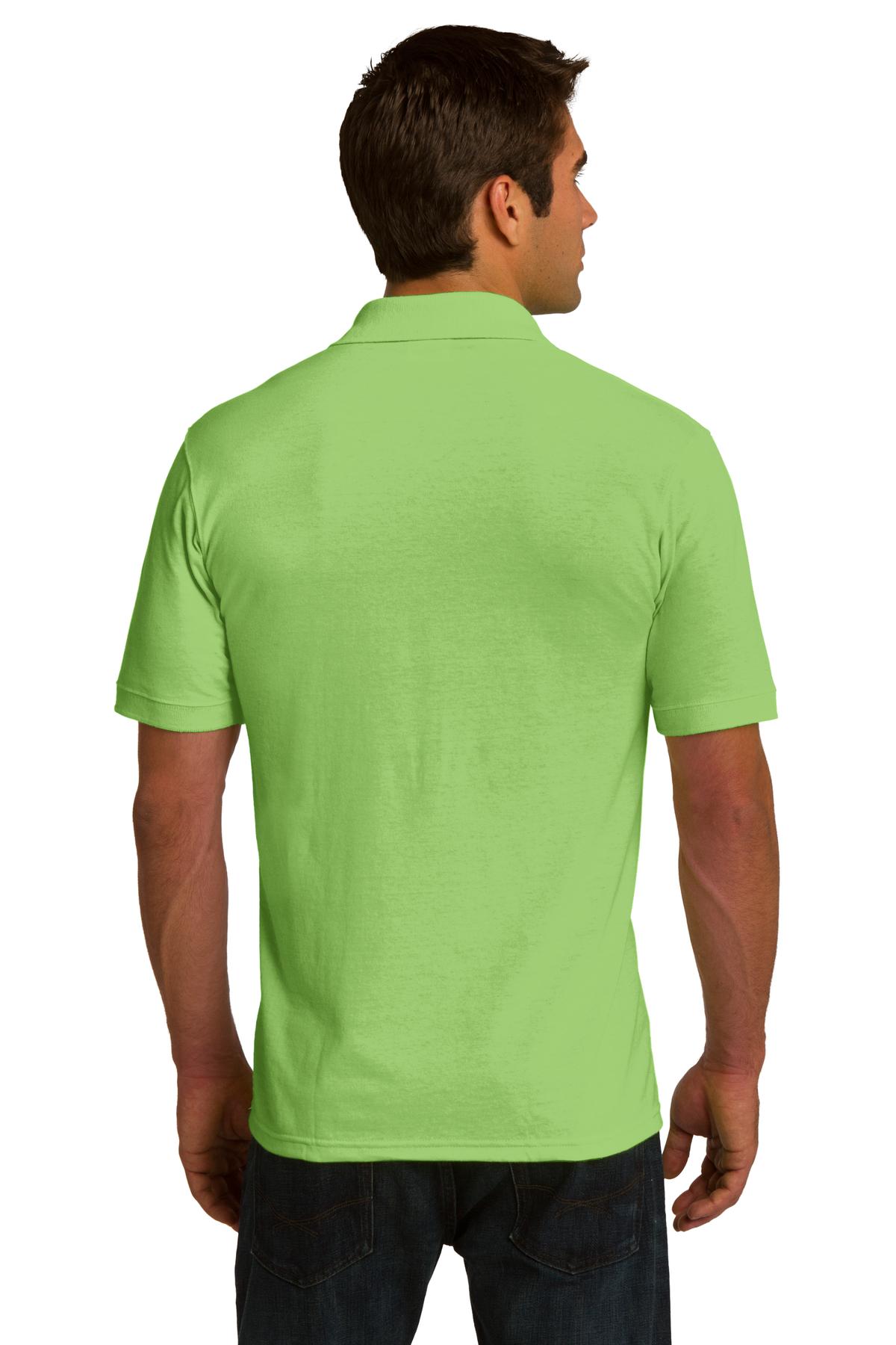 Port & Company Men's Ring Spun Pique Polo. KP150 Mens Apparel Shirts & Tops