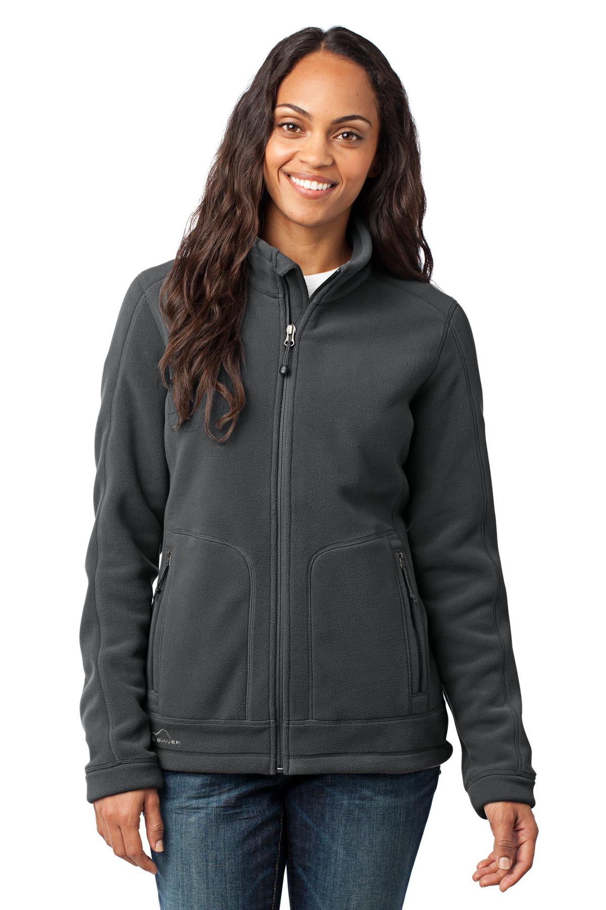 Eddie Bauer Ladies Wind-Resistant Full-Zip Fleece Jacket. EB231 Corporate Apparel Jackets & Vests