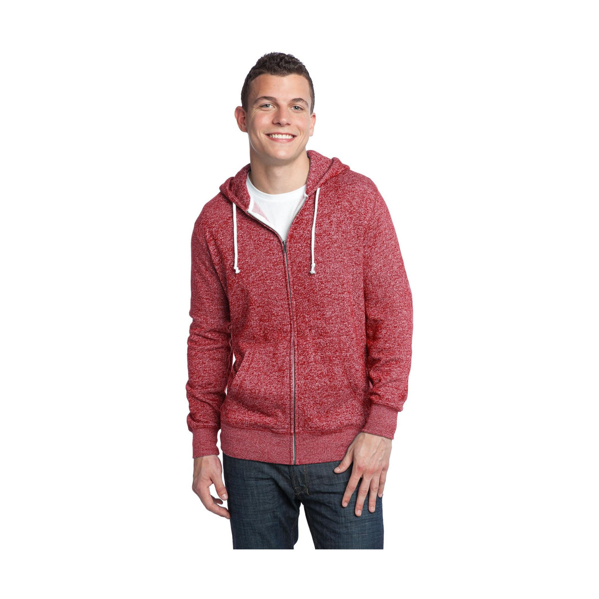 District Marled Fleece Full-Zip Hoodie DT192